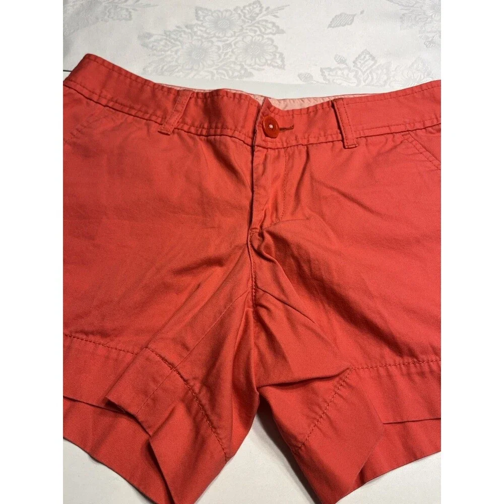 Lilly Pulitzer Pink Chinos Callahan Short Nautical Beach Preppy Casual Size 2